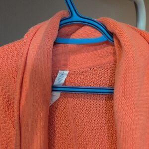 Lululemon Orange Open- Knit Cardigan